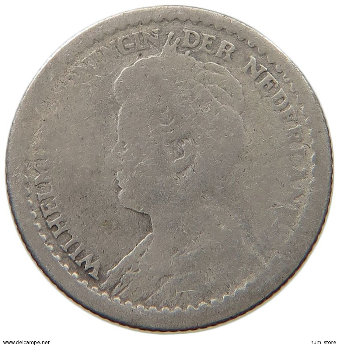 NETHERLANDS 10 CENTS 1911 #a045 0941 - 10 Cent