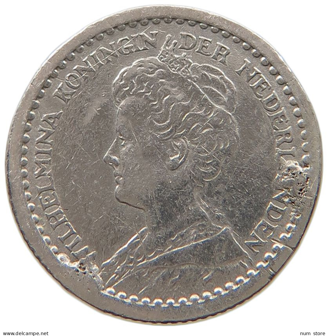 NETHERLANDS 10 CENTS 1911 #a045 0935 - 10 Cent