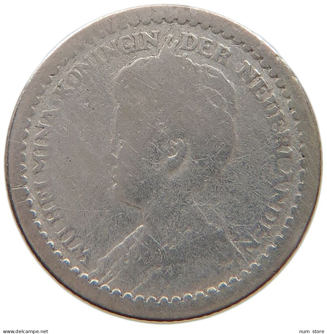 NETHERLANDS 10 CENTS 1911 #a063 0527 - 10 Cent