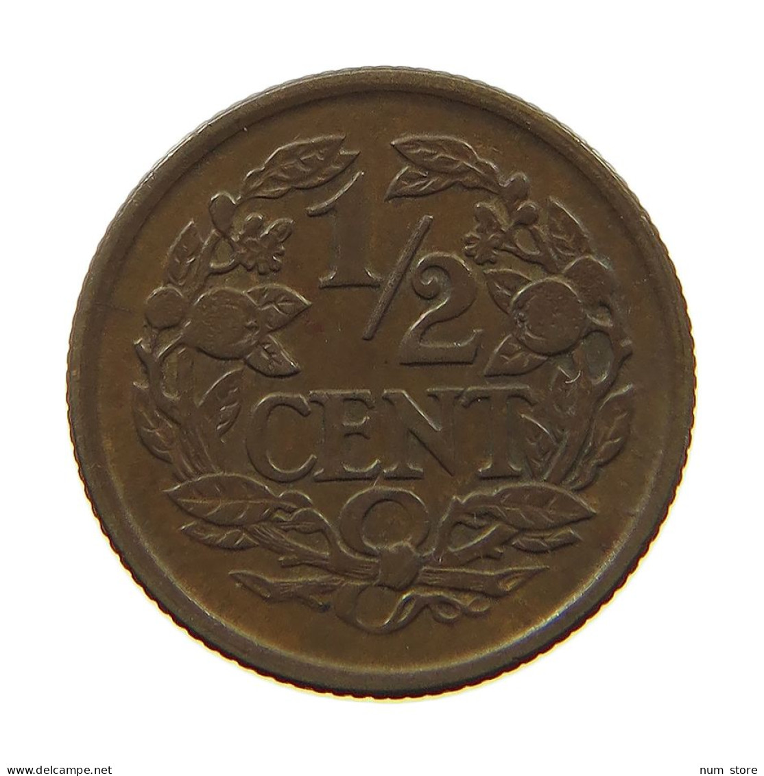 NETHERLANDS 1/2 CENT 1936 #a074 0761 - 0.5 Cent