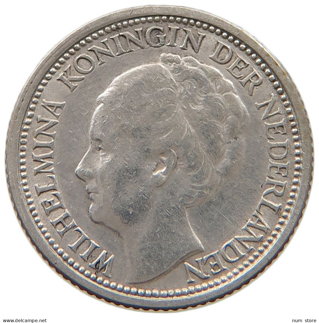 NETHERLANDS 10 CENTS 1937 #a044 1041 - 10 Centavos