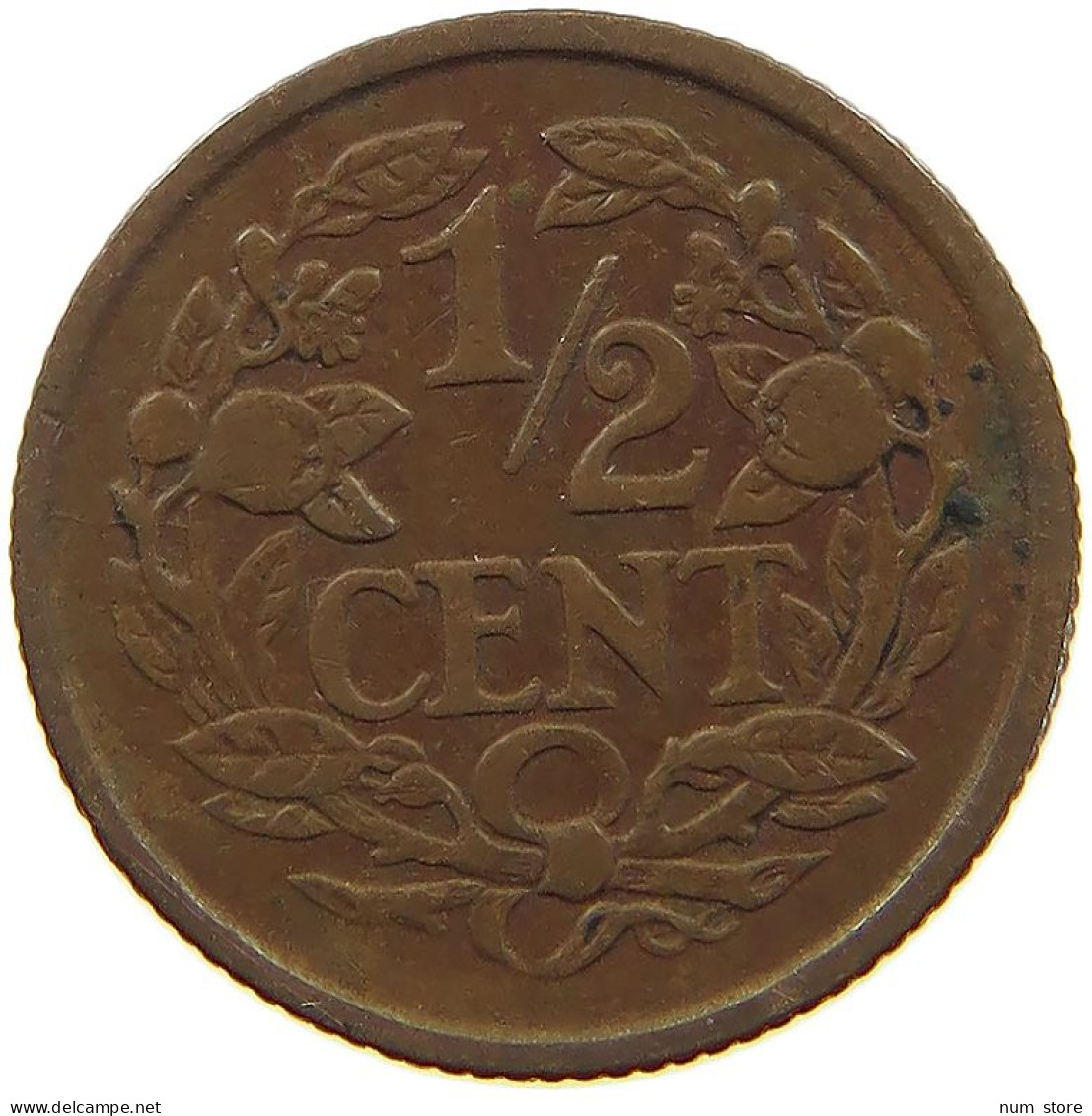 NETHERLANDS 1/2 CENT 1911 #s079 0237 - 0.5 Cent