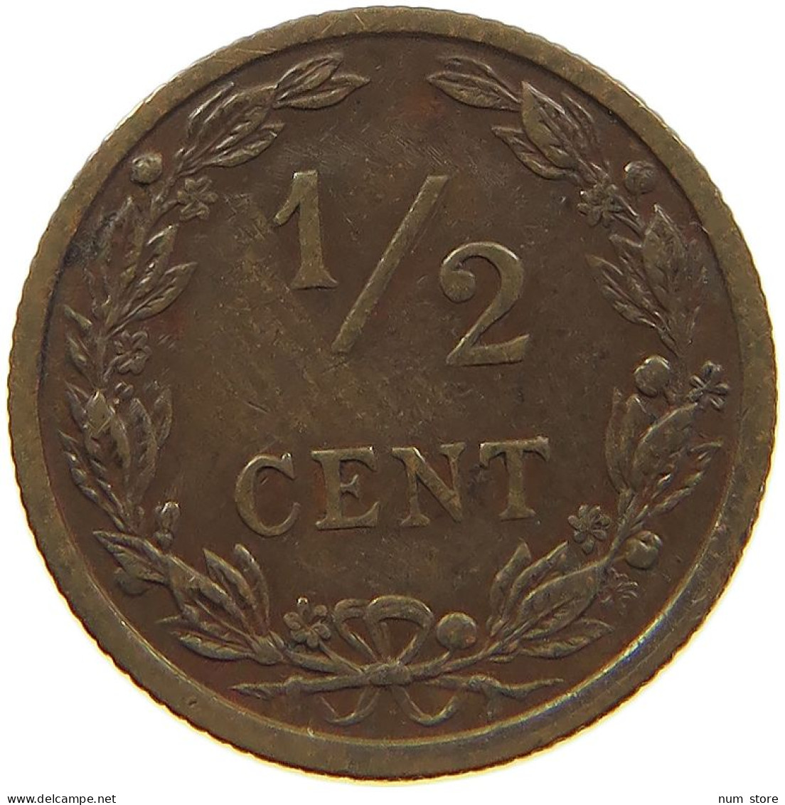 NETHERLANDS 1/2 CENT 1906 #c022 0745 - 0.5 Cent