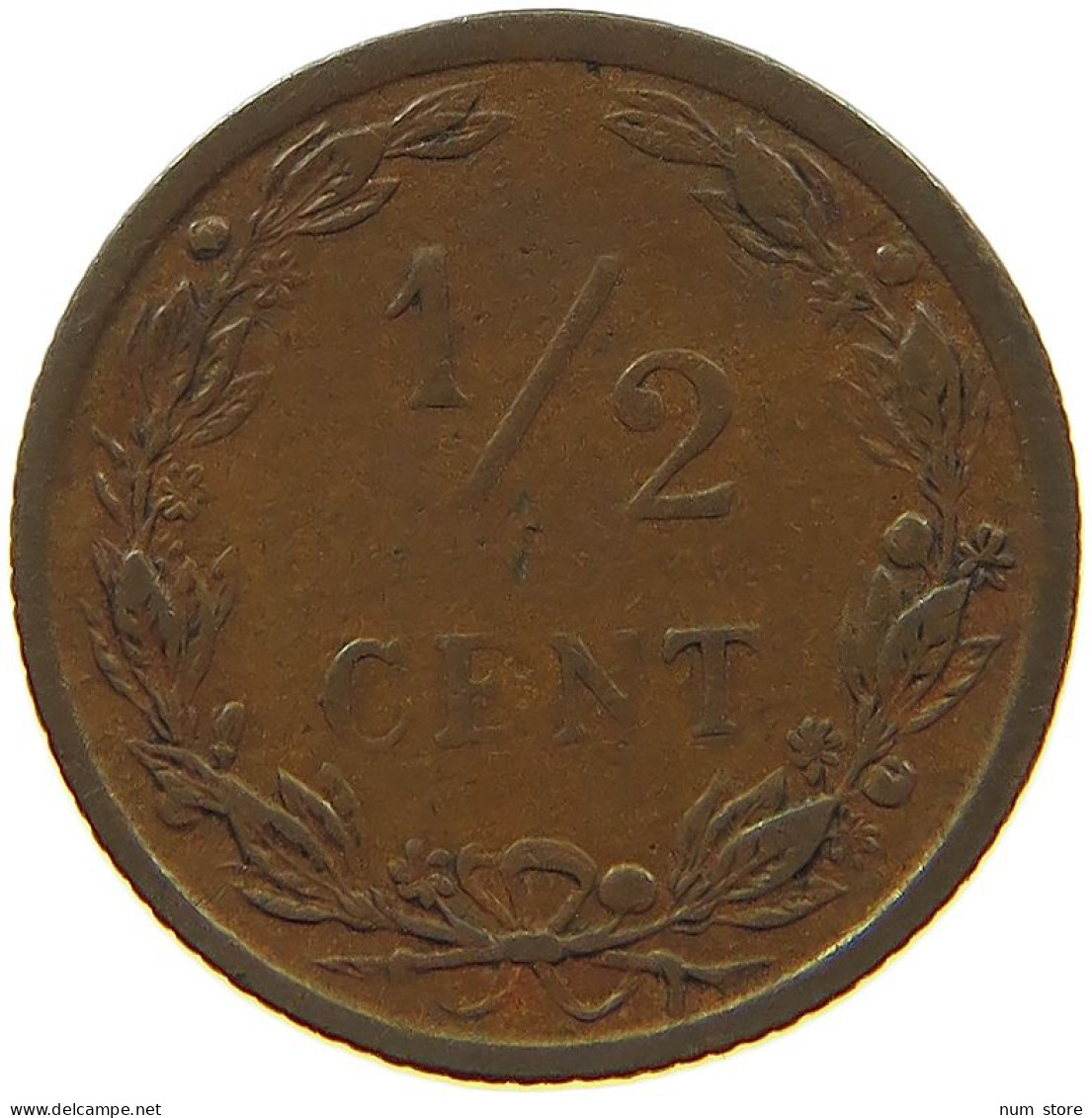 NETHERLANDS 1/2 CENT 1903 #s021 0245 - 0.5 Cent