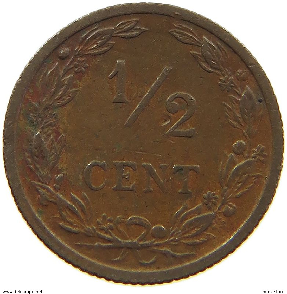 NETHERLANDS 1/2 CENT 1903 #c022 0729 - 0.5 Centavos