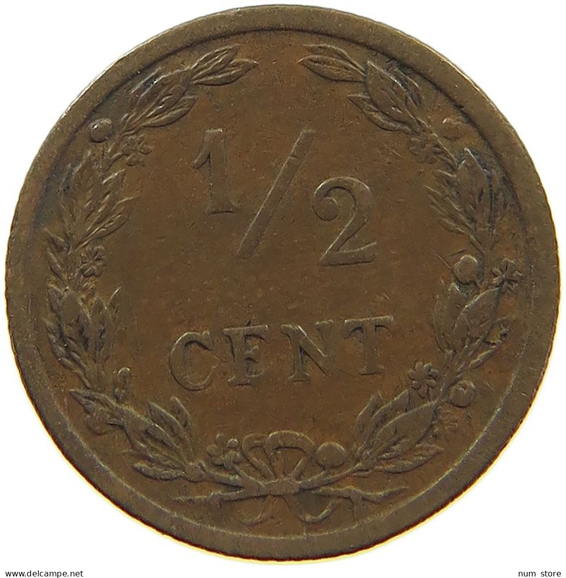 NETHERLANDS 1/2 CENT 1903 #c022 0737 - 0.5 Cent