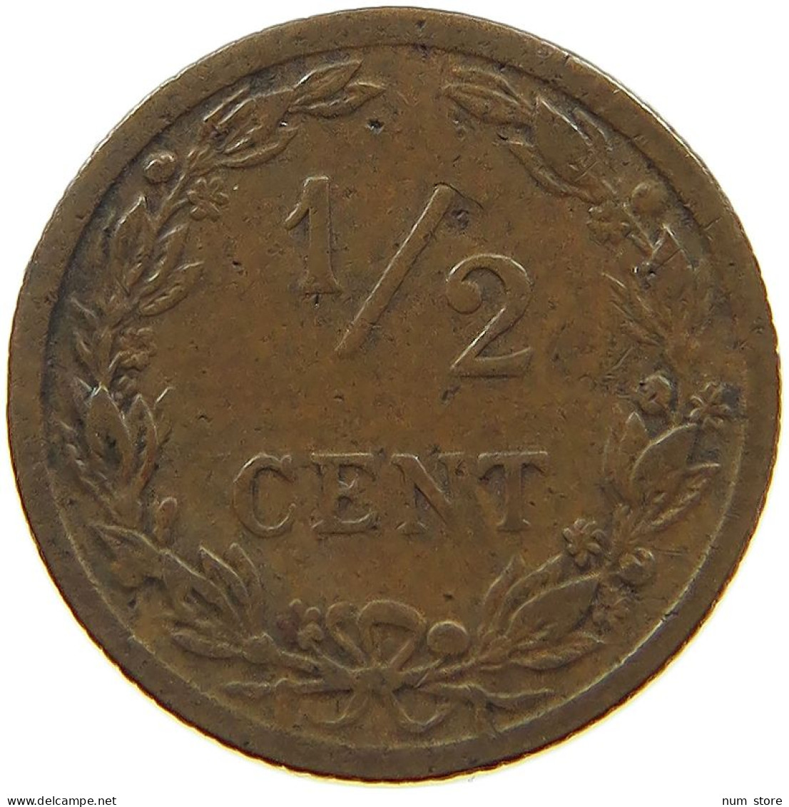 NETHERLANDS 1/2 CENT 1903 #a015 0249 - 0.5 Centavos