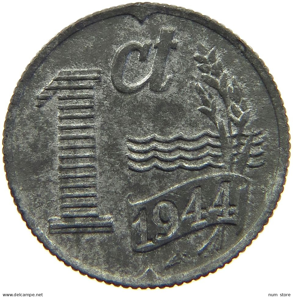 NETHERLANDS 1 CENT 1944 TOP #c029 0289 - 1 Cent