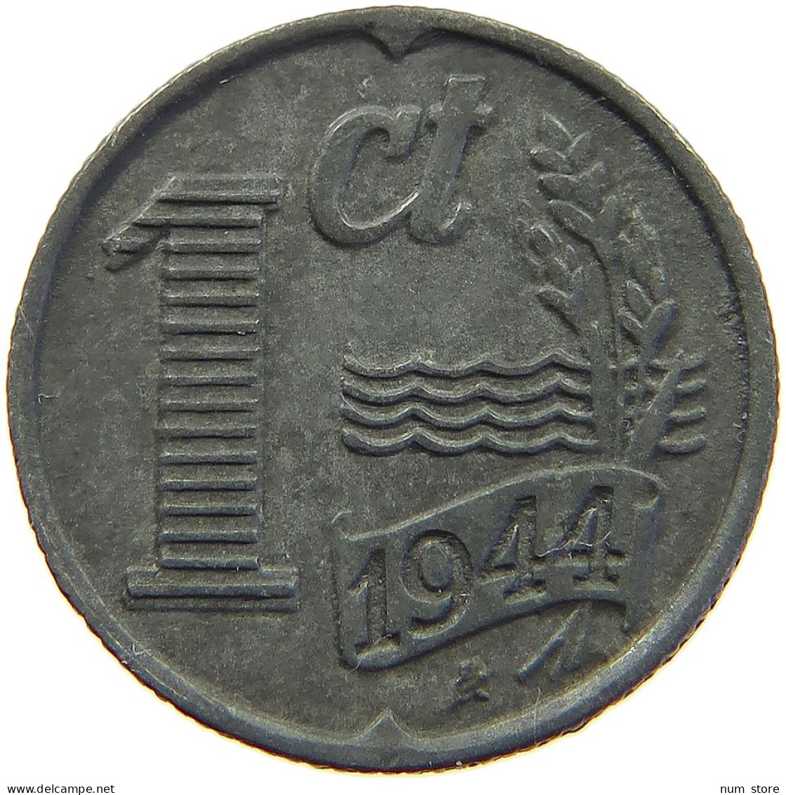 NETHERLANDS 1 CENT 1944 #a006 0755 - 1 Centavos