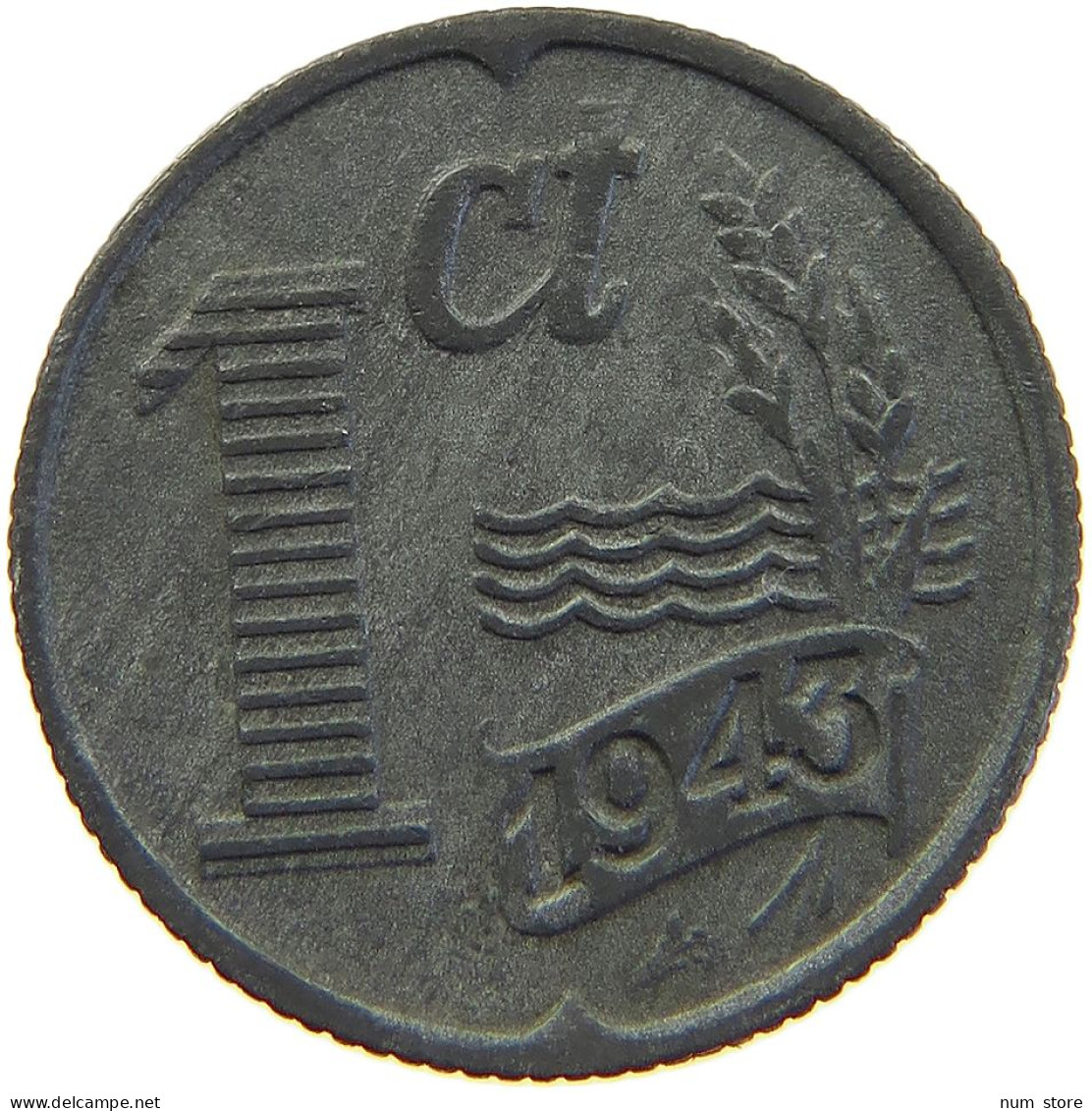 NETHERLANDS 1 CENT 1943 TOP #c066 0305 - 1 Cent