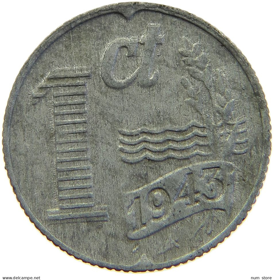 NETHERLANDS 1 CENT 1943 #c066 0311 - 1 Cent