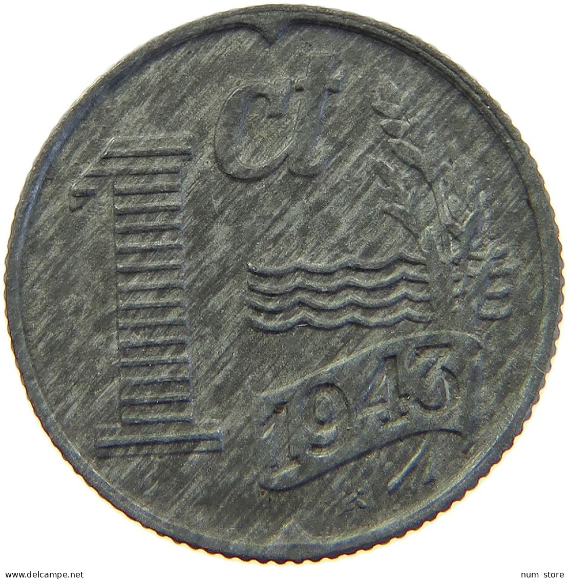 NETHERLANDS 1 CENT 1943 #c066 0315 - 1 Cent