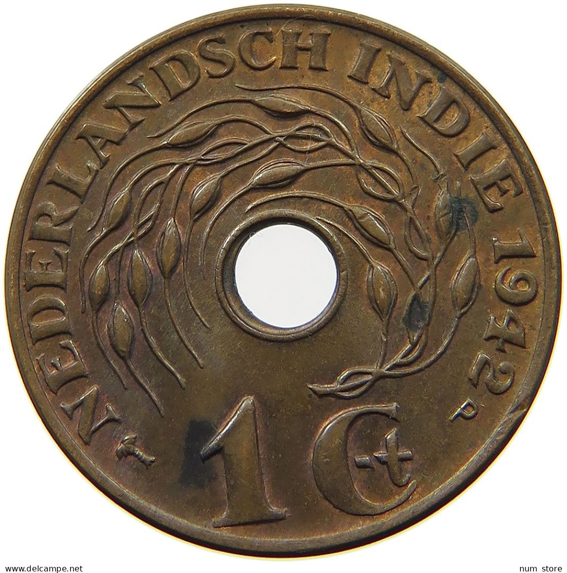 NETHERLANDS 1 CENT 1942 P #s050 0529 - 1 Cent