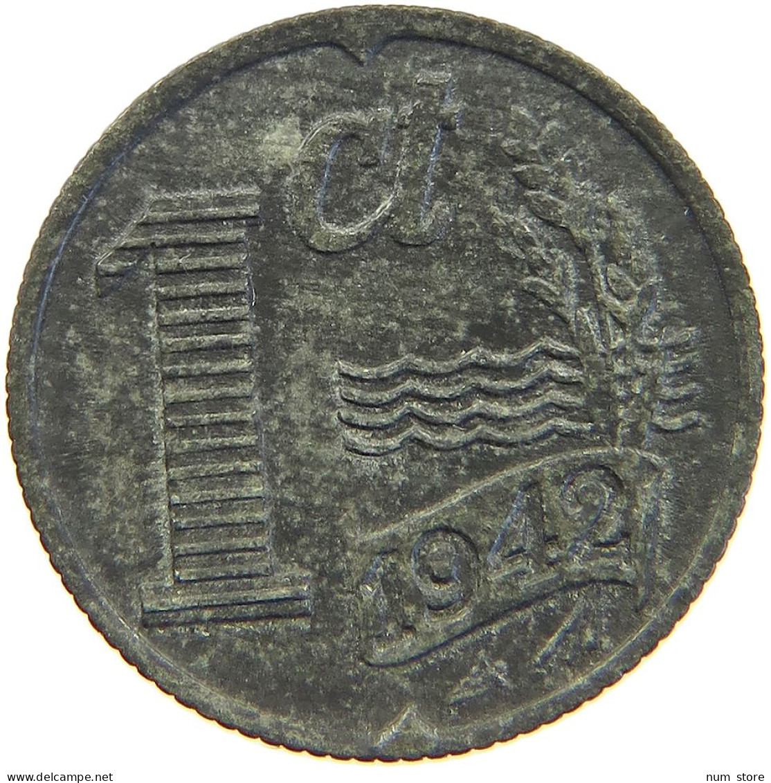 NETHERLANDS 1 CENT 1942 #c045 0307 - 1 Cent