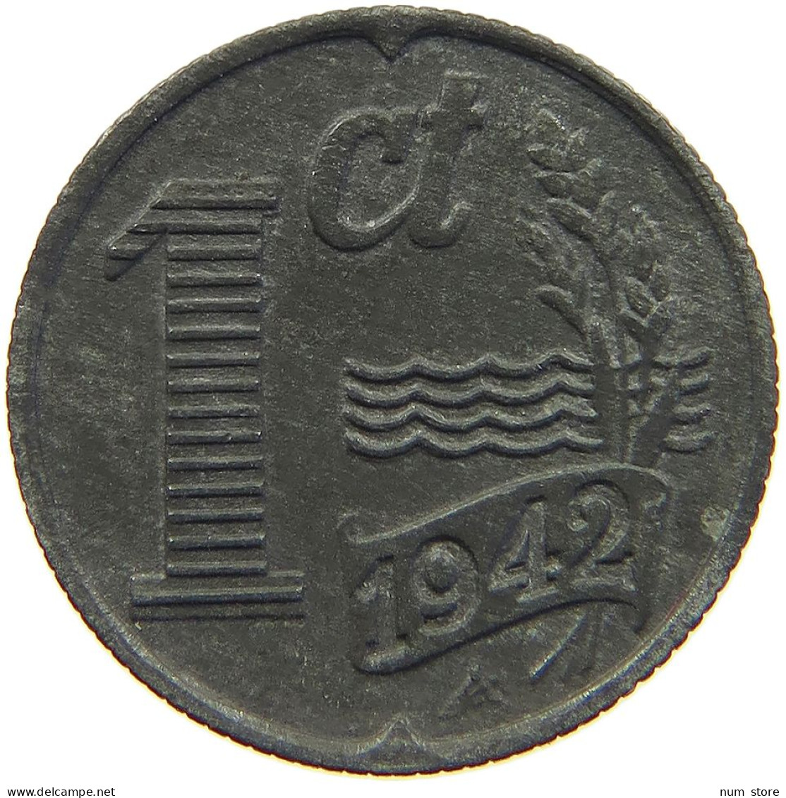 NETHERLANDS 1 CENT 1942 #c017 0121 - 1 Cent