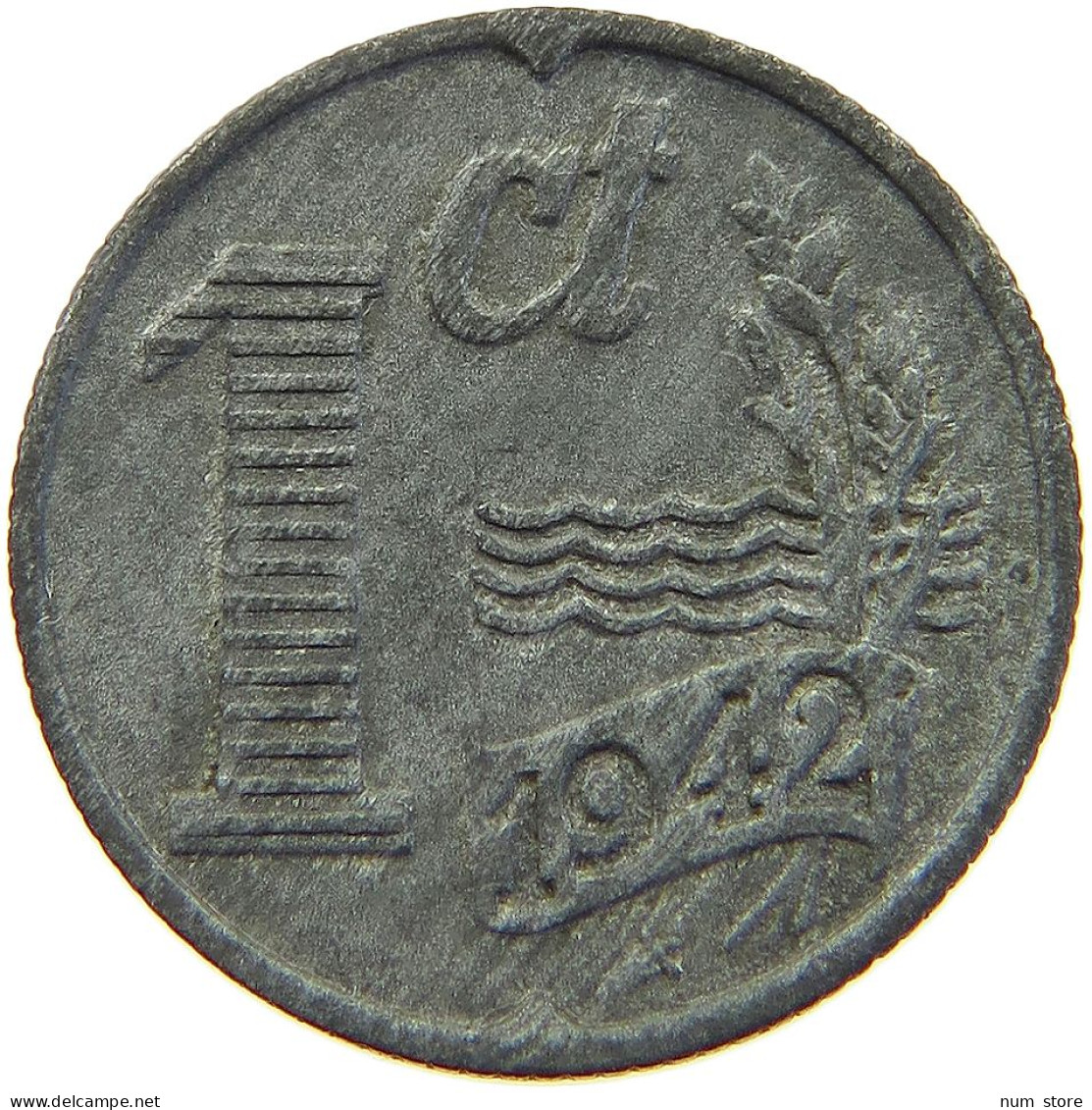 NETHERLANDS 1 CENT 1942 #a006 0759 - 1 Cent