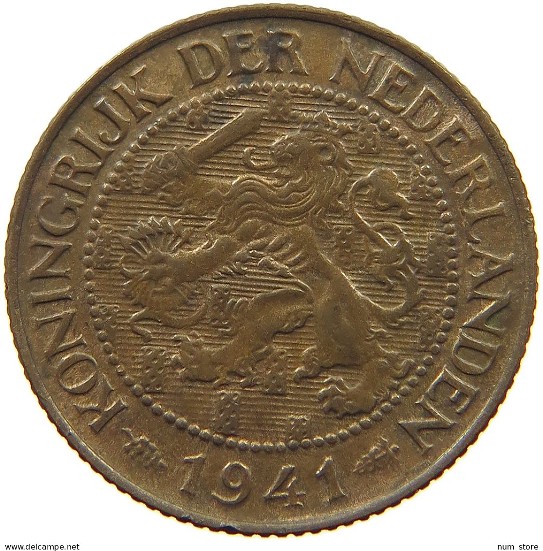 NETHERLANDS 1 CENT 1941 TOP #c083 0475 - 1 Cent