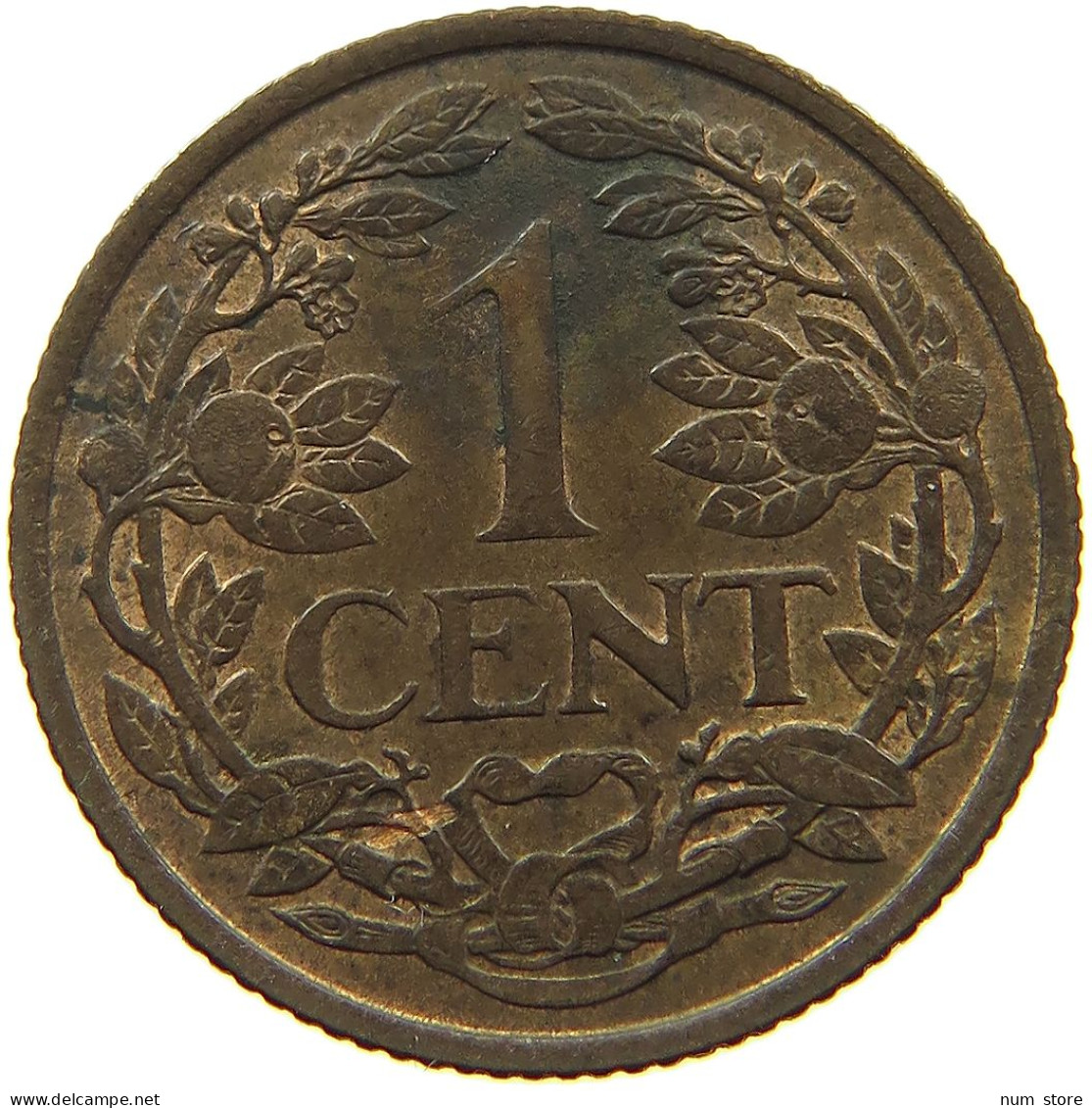 NETHERLANDS 1 CENT 1941 TOP #a085 0845 - 1 Centavos