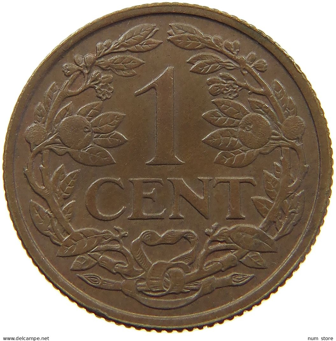 NETHERLANDS 1 CENT 1941 TOP #a013 0449 - 1 Centavos