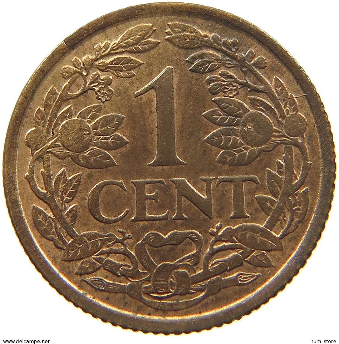 NETHERLANDS 1 CENT 1941 TOP #c022 0541 - 1 Cent