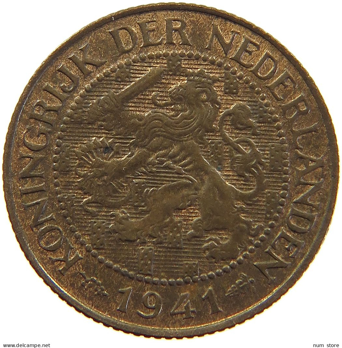 NETHERLANDS 1 CENT 1941 #c064 0353 - 1 Centavos