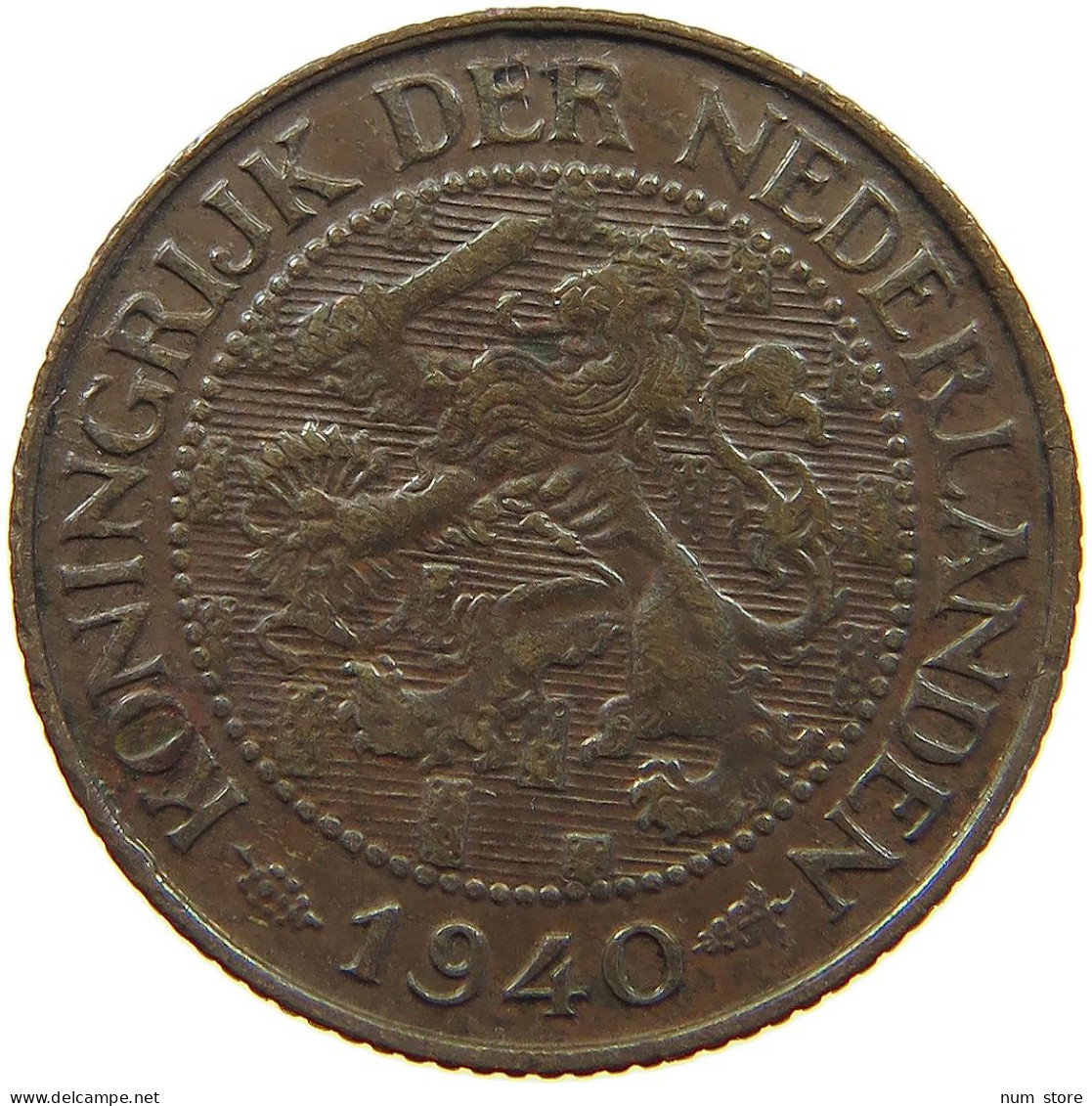 NETHERLANDS 1 CENT 1940 #a013 0461 - 1 Cent