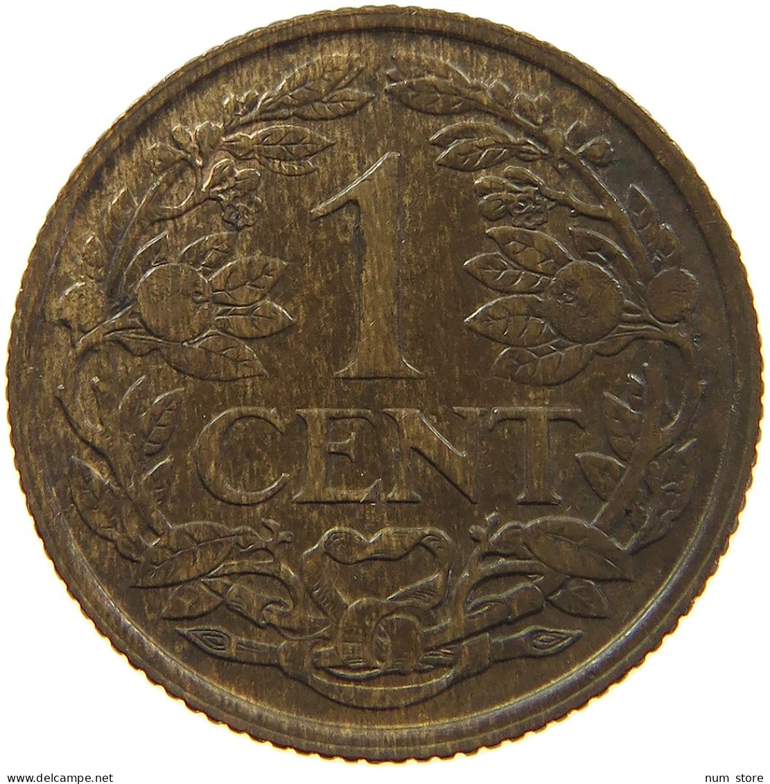 NETHERLANDS 1 CENT 1939 TOP #s019 0237 - 1 Centavos