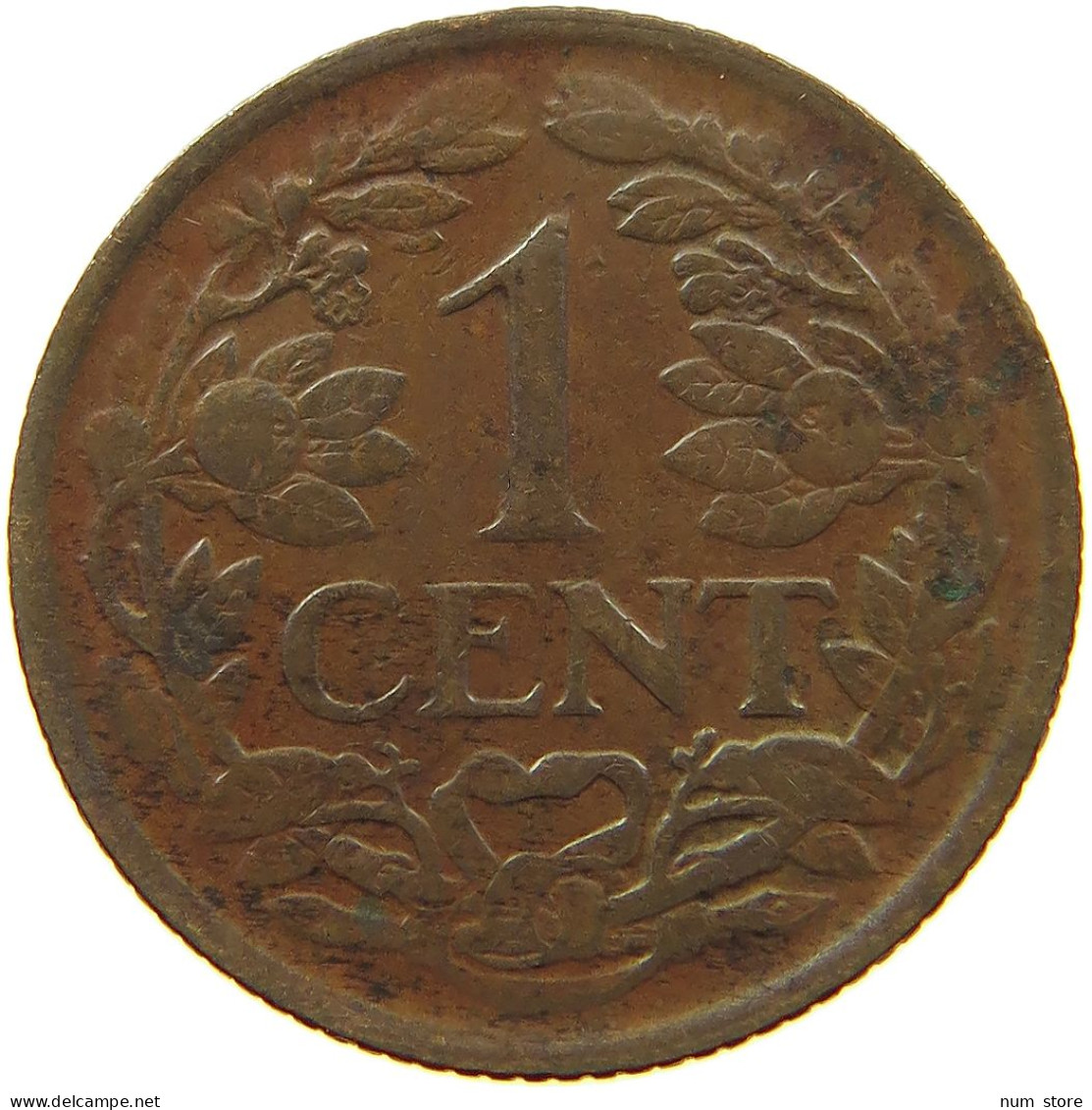 NETHERLANDS 1 CENT 1939 #a085 0843 - 1 Centavos