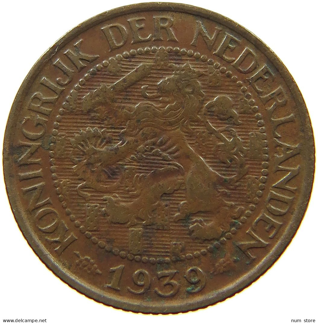 NETHERLANDS 1 CENT 1939 #a085 0843 - 1 Centavos