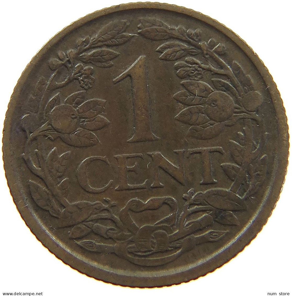 NETHERLANDS 1 CENT 1939 TOP #a015 0483 - 1 Centavos