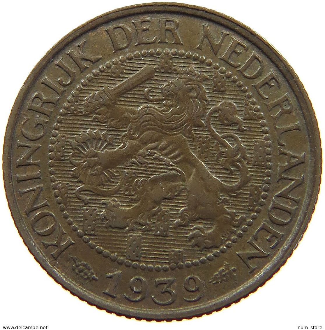 NETHERLANDS 1 CENT 1939 #a013 0459 - 1 Cent