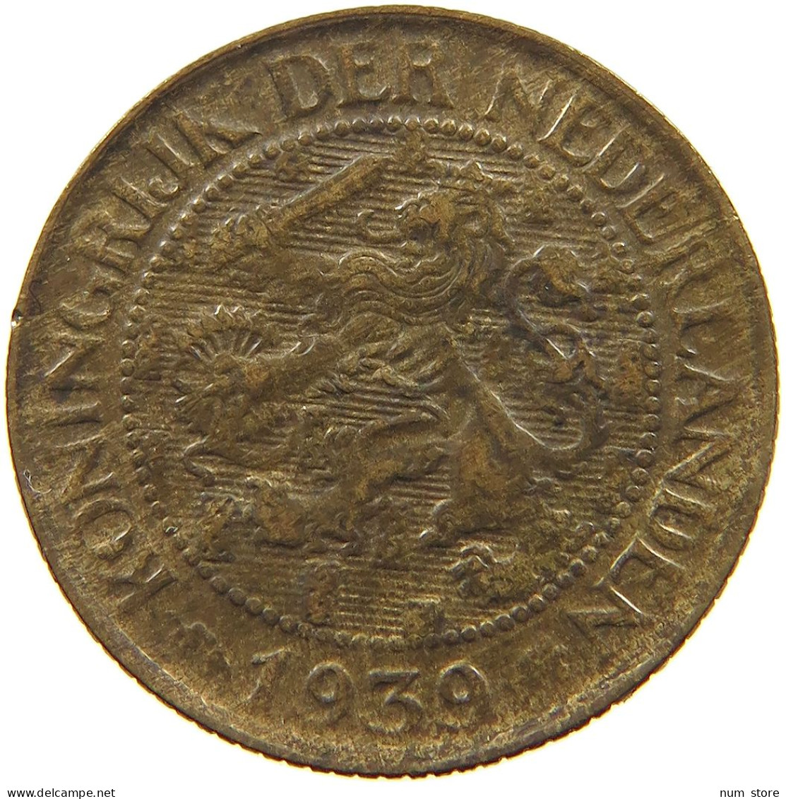 NETHERLANDS 1 CENT 1939 #a032 0405 - 1 Centavos