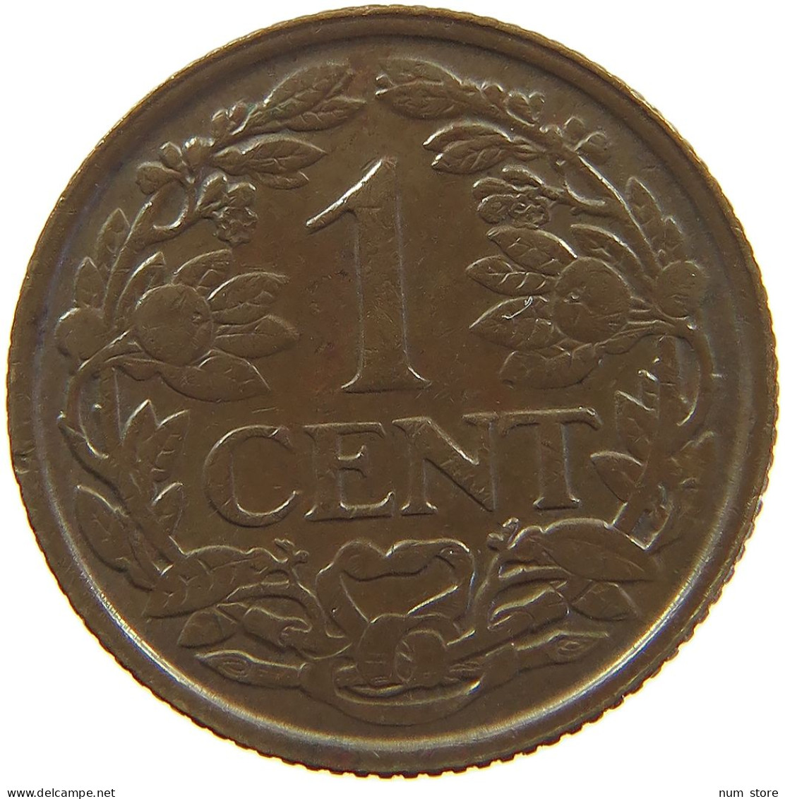 NETHERLANDS 1 CENT 1938 TOP #c063 0253 - 1 Cent