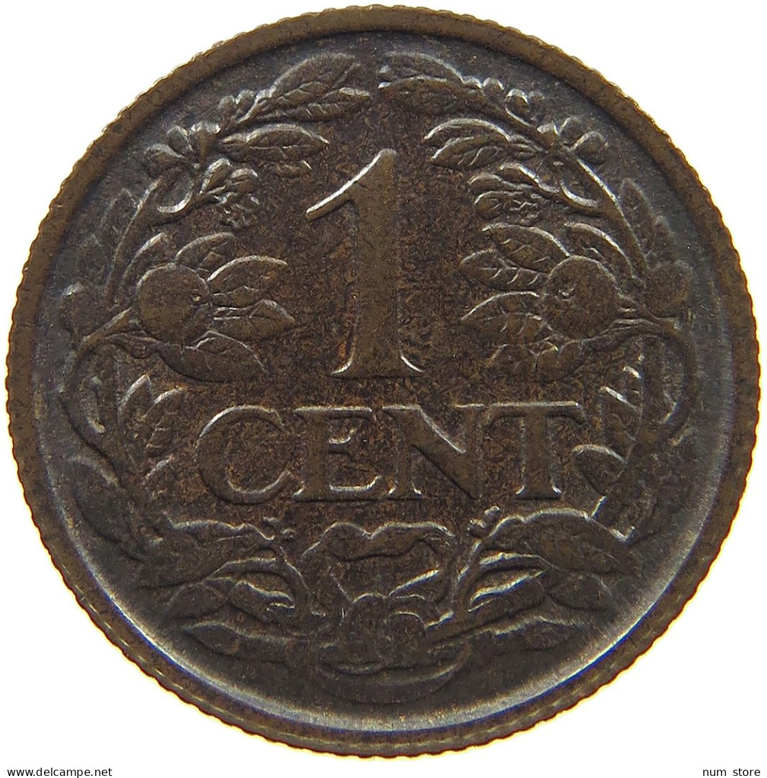 NETHERLANDS 1 CENT 1930 TOP #c011 0239 - 1 Centavos