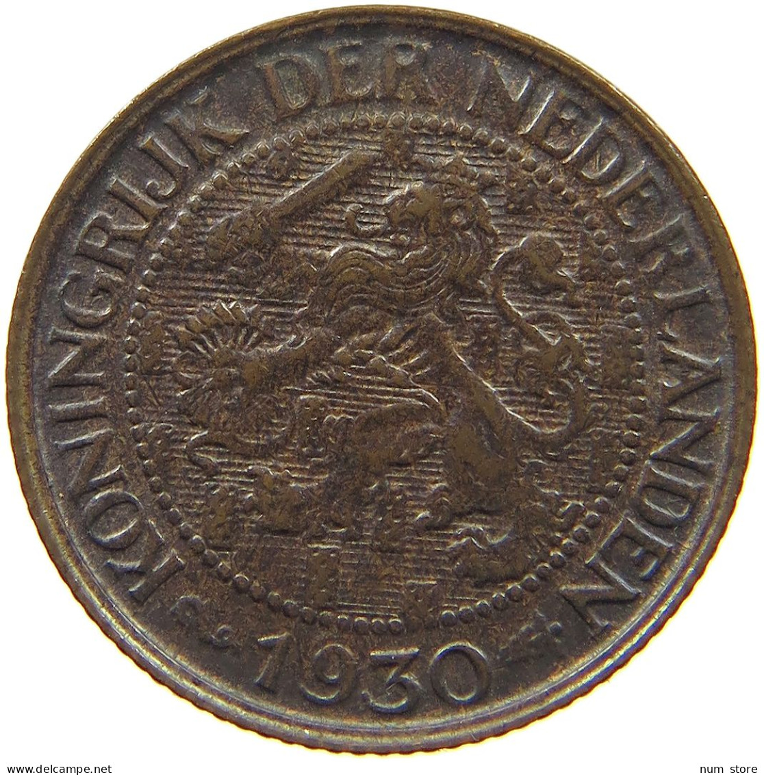 NETHERLANDS 1 CENT 1930 TOP #c011 0239 - 1 Centavos