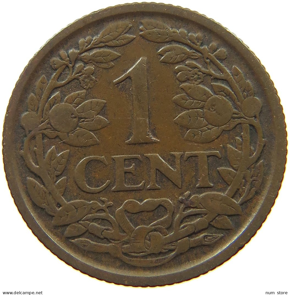 NETHERLANDS 1 CENT 1929 #a085 0833 - 1 Centavos