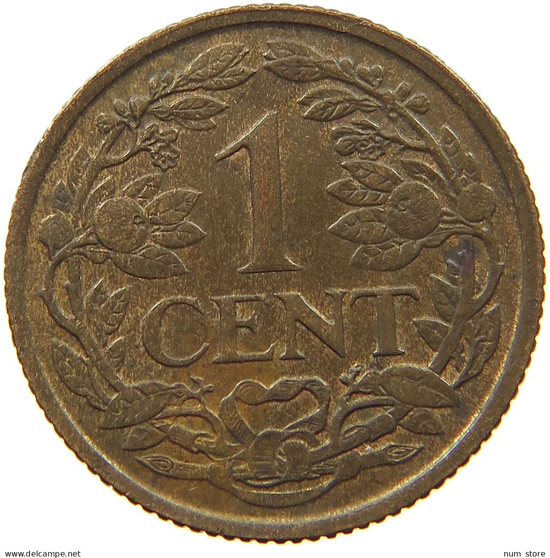 NETHERLANDS 1 CENT 1941 TOP #a048 0291 - 1 Centavos