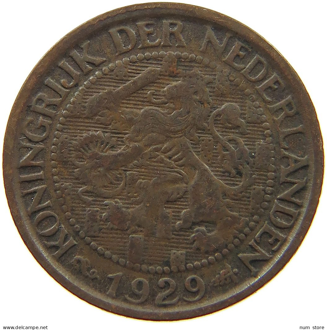 NETHERLANDS 1 CENT 1929 #a013 0411 - 1 Cent