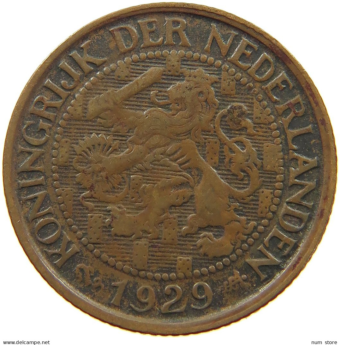 NETHERLANDS 1 CENT 1929 #a013 0251 - 1 Cent