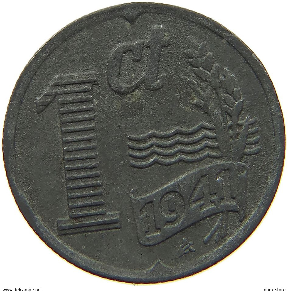 NETHERLANDS 1 CENT 1941 #c077 0165 - 1 Cent