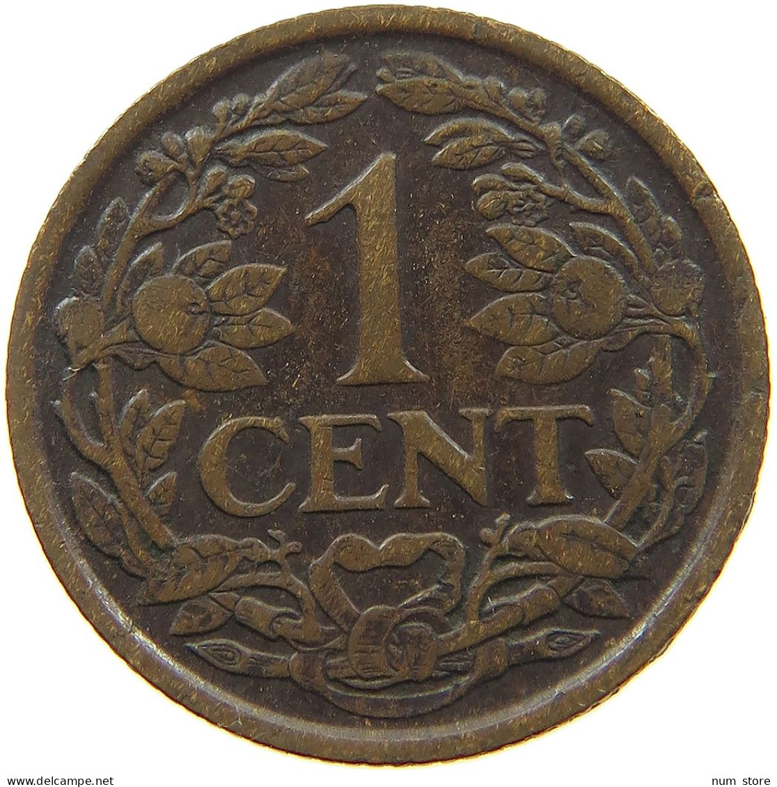 NETHERLANDS 1 CENT 1922 #a013 0287 - 1 Centavos