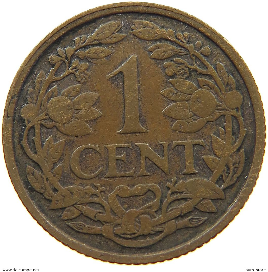 NETHERLANDS 1 CENT 1921 #a013 0421 - 1 Centavos