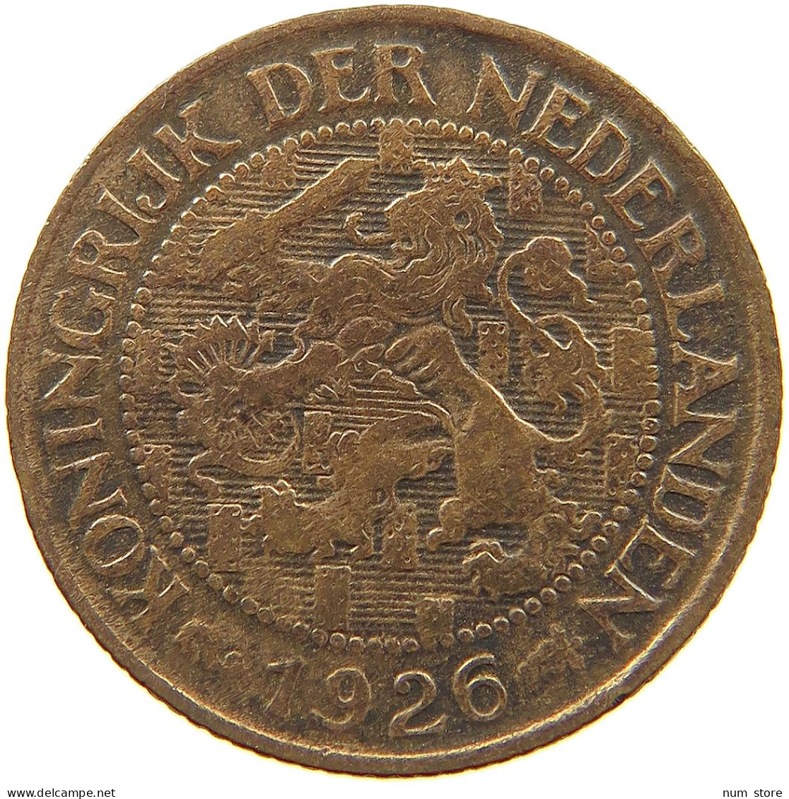 NETHERLANDS 1 CENT 1926 #a013 0249 - 1 Centavos