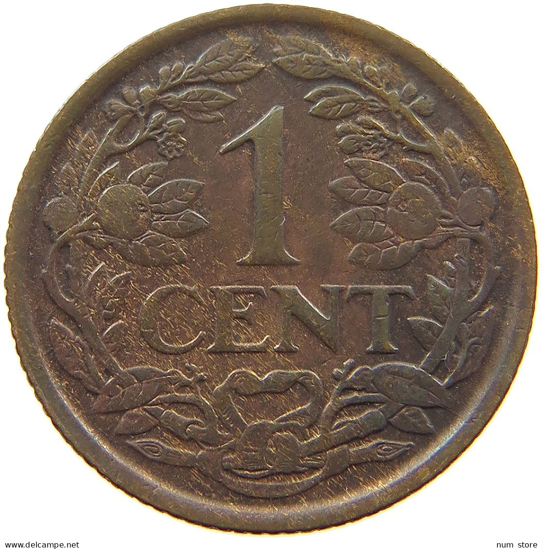 NETHERLANDS 1 CENT 1922 #a013 0279 - 1 Centavos