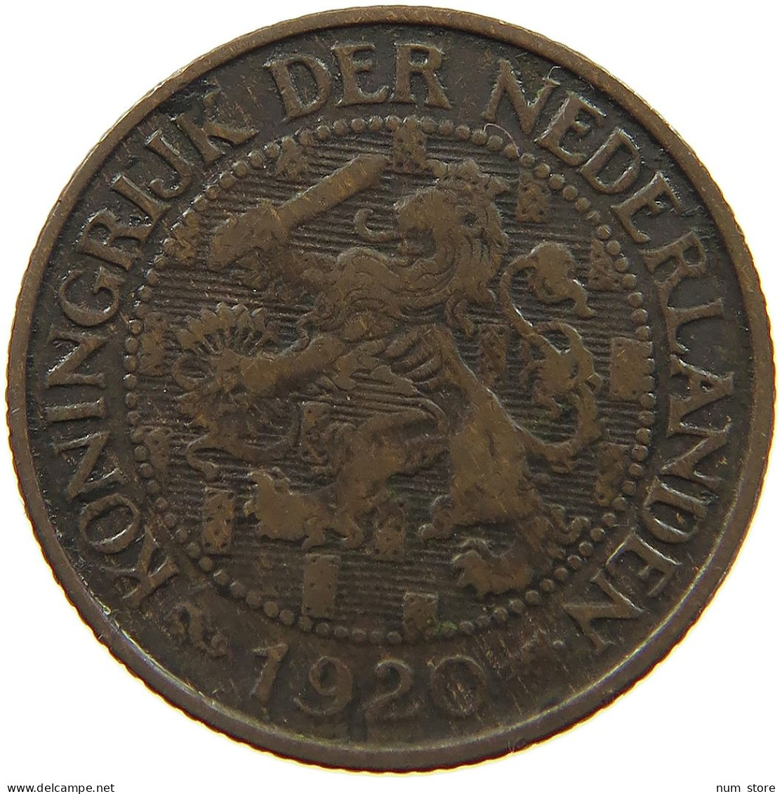 NETHERLANDS 1 CENT 1920 #a013 0263 - 1 Cent