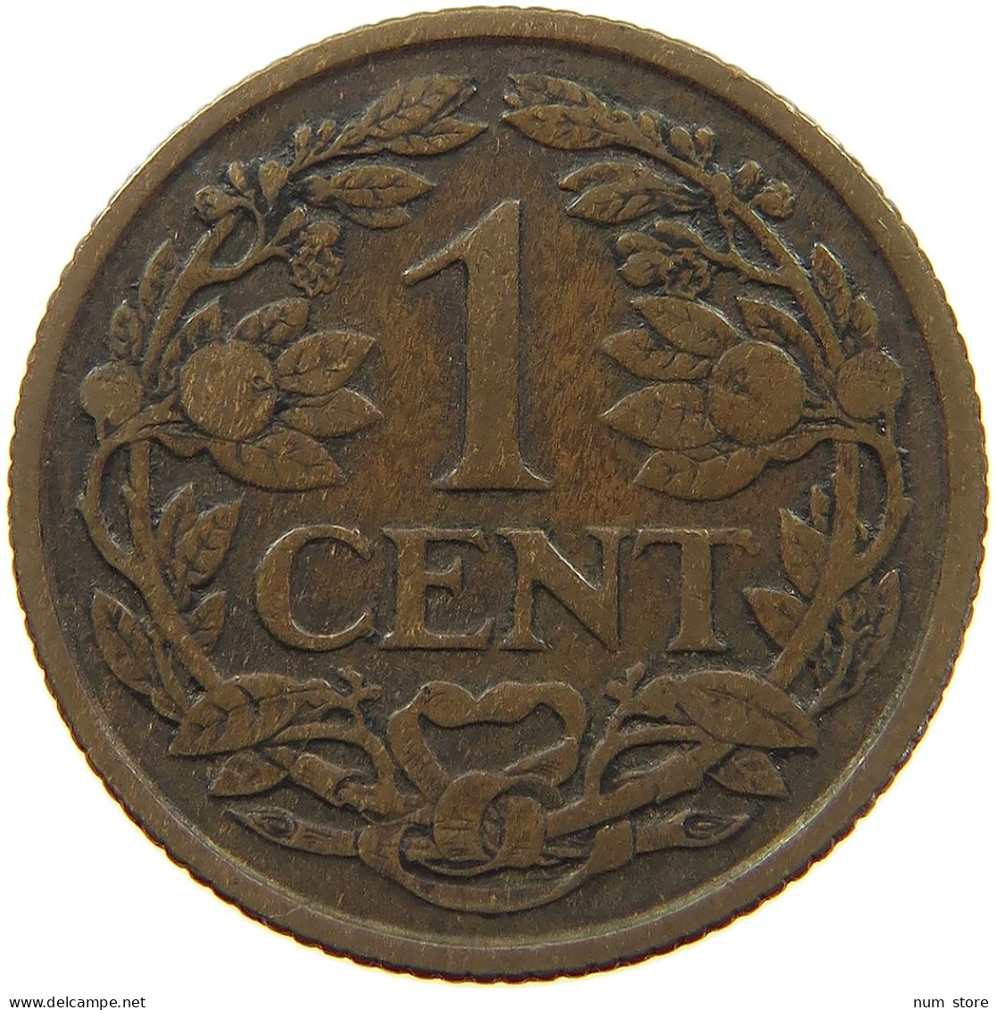 NETHERLANDS 1 CENT 1919 #a013 0289 - 1 Cent