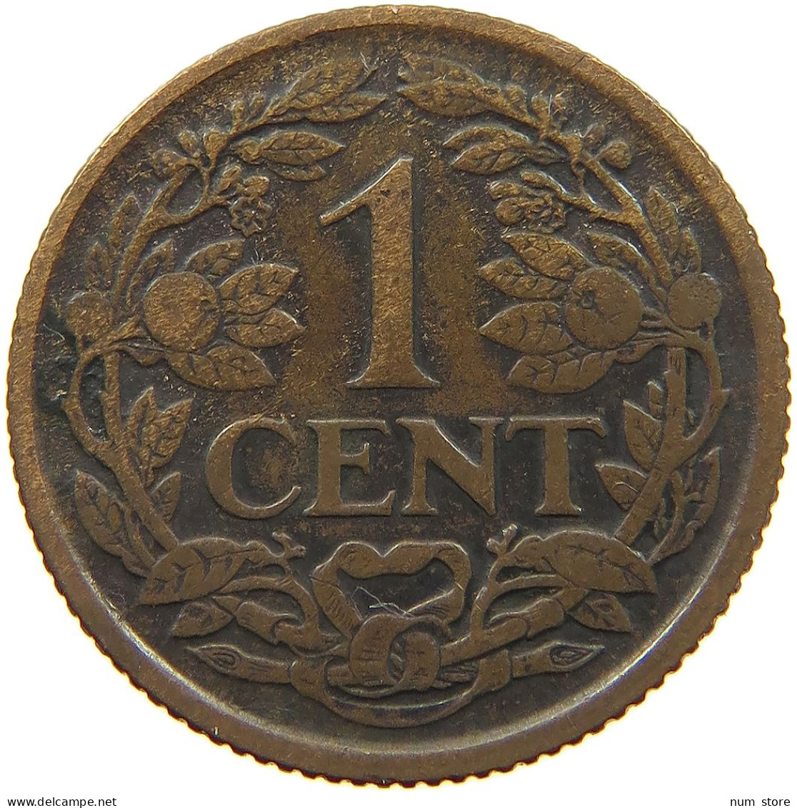 NETHERLANDS 1 CENT 1918 #a013 0261 - 1 Cent