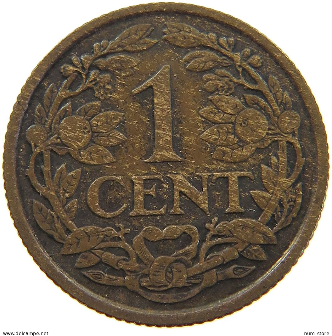 NETHERLANDS 1 CENT 1918 #a015 0479 - 1 Cent