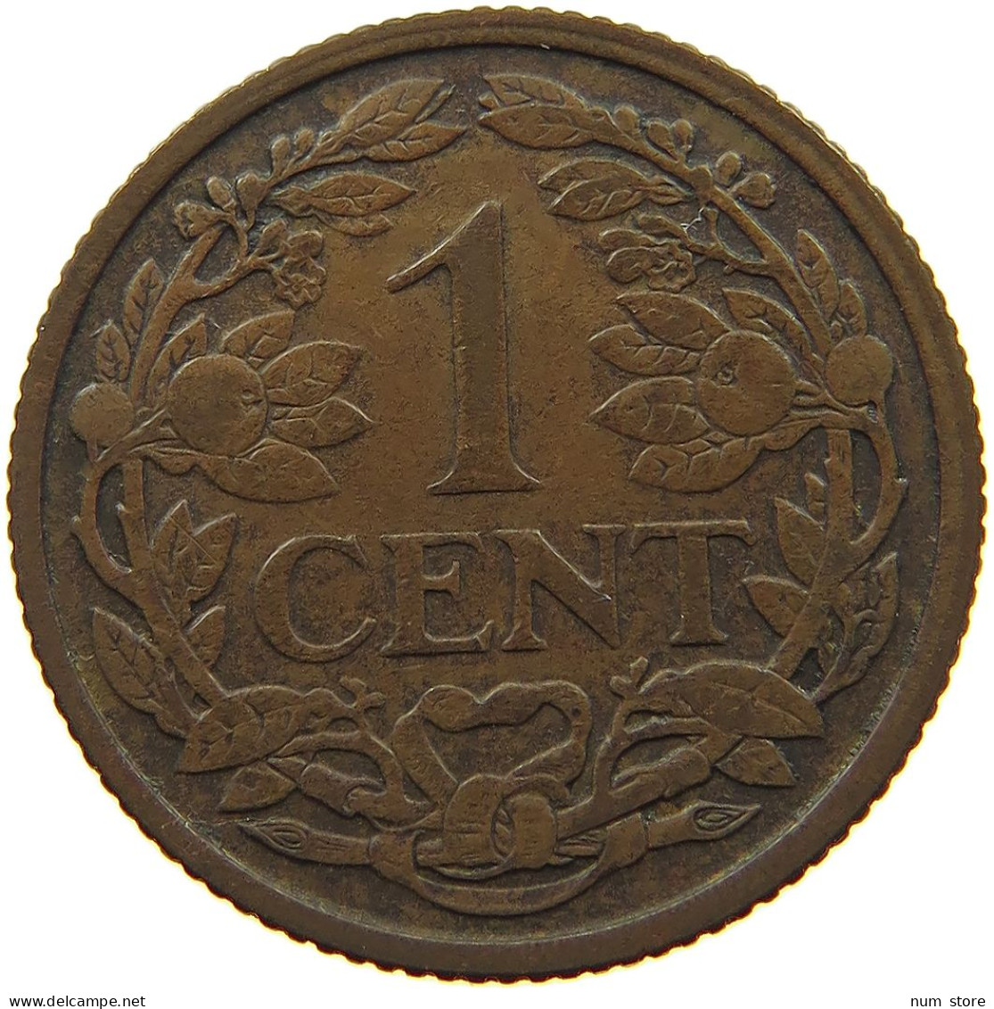 NETHERLANDS 1 CENT 1917 #a085 0839 - 1 Centavos