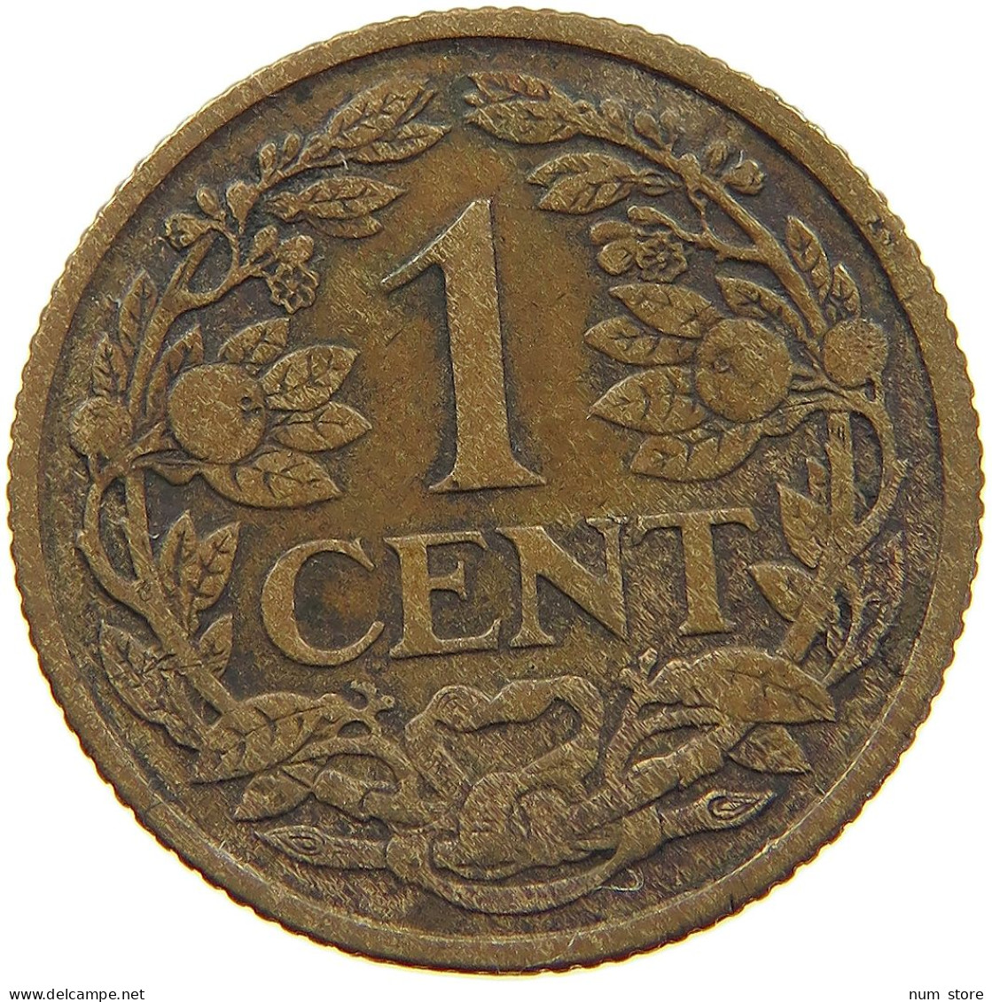 NETHERLANDS 1 CENT 1918 #a013 0285 - 1 Centavos